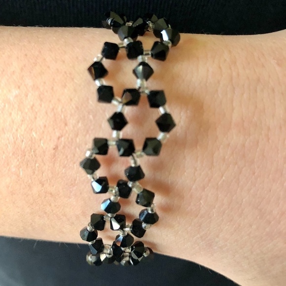 Handcrafted Jewelry - Handcrafted Bead Bracelet, Sterling Silver Clasp